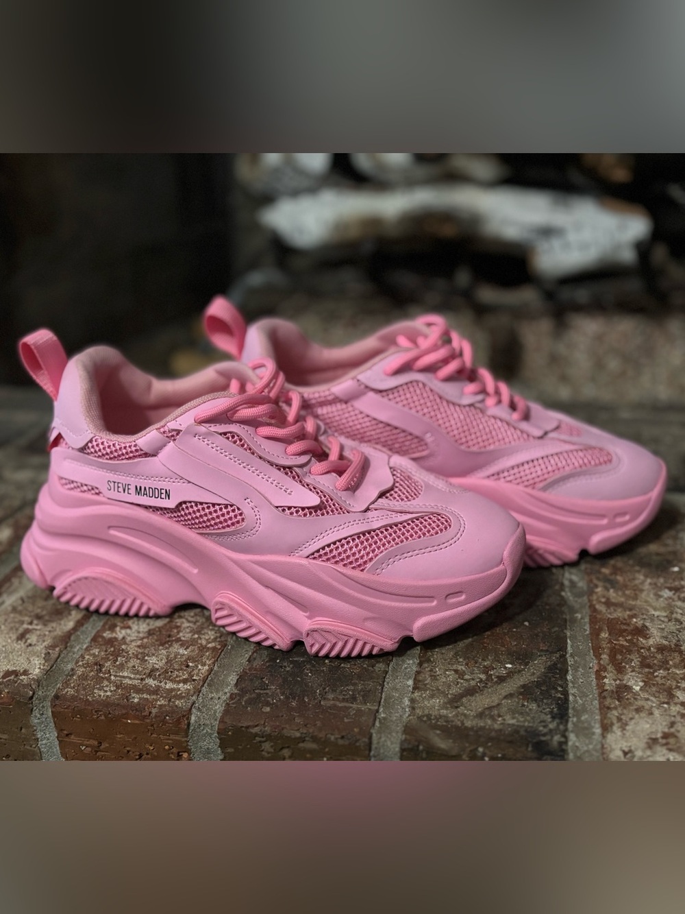 Steve Madden Bubblegum Pink Platform Sneakers